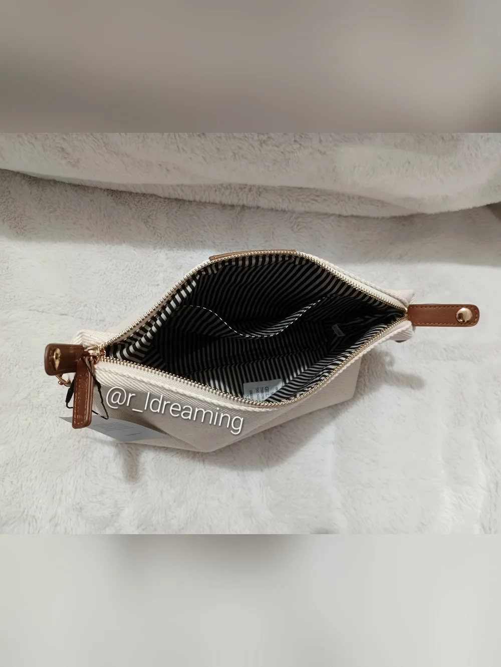 Brouk and Co Original Cream Toiletry Bag NWT
